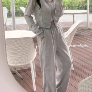 투웨이 크롭 후드 집업 팬츠 세트 트레이닝복 셋업 상의 하의 츄리닝 트레이닝 여행 학생MAIN_0이미지