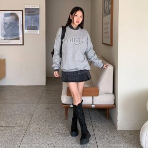 기모 맨투맨 티셔츠
