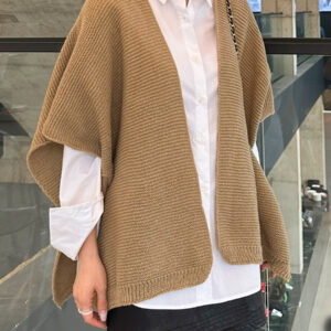 숄가디건 망토 니트 가디건 어깨 판초 케이프 봄 가을 베이지 브라운 블랙 MAIN_0 이미지