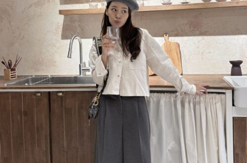 빅사이즈 8부 와이드 슬랙스 밴딩 팬츠 키작녀 바지 통 오피스 스판 가을 겨울 MAIN_0 이미지