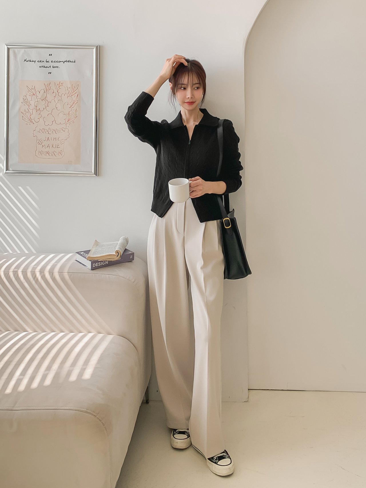빅사이즈 기모 밴딩 슬랙스 팬츠 바지 안감 겨울 주머니 포켓 스판 3번째 이미지