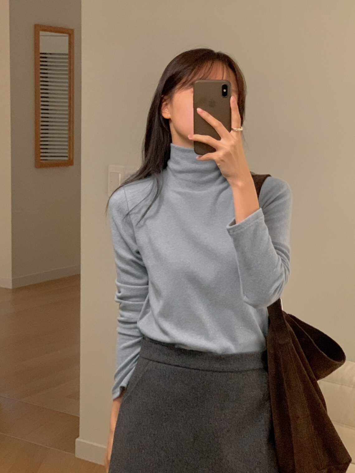 앙고라 골지 폴라 긴팔 티셔츠 이너 폴라티 목폴라 가을 겨울 퀄리티좋은 MAIN_0 이미지