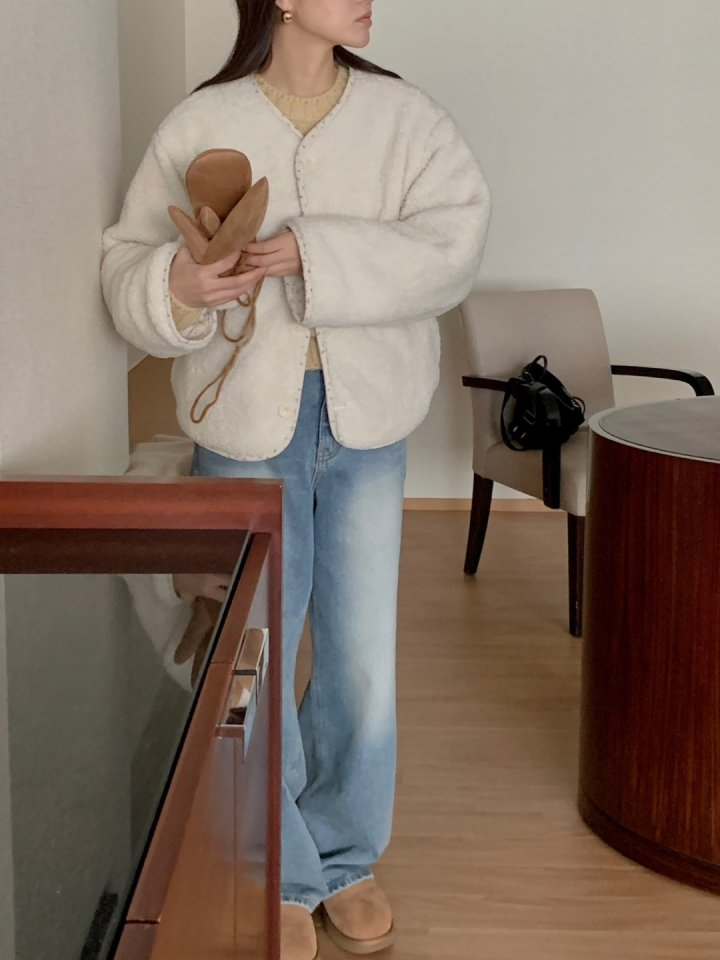 양면 코듀로이 꽃 양털 자켓 패딩 깔깔이 얇은 골덴 점퍼 꽃무늬 겨울 기모 36번째 이미지