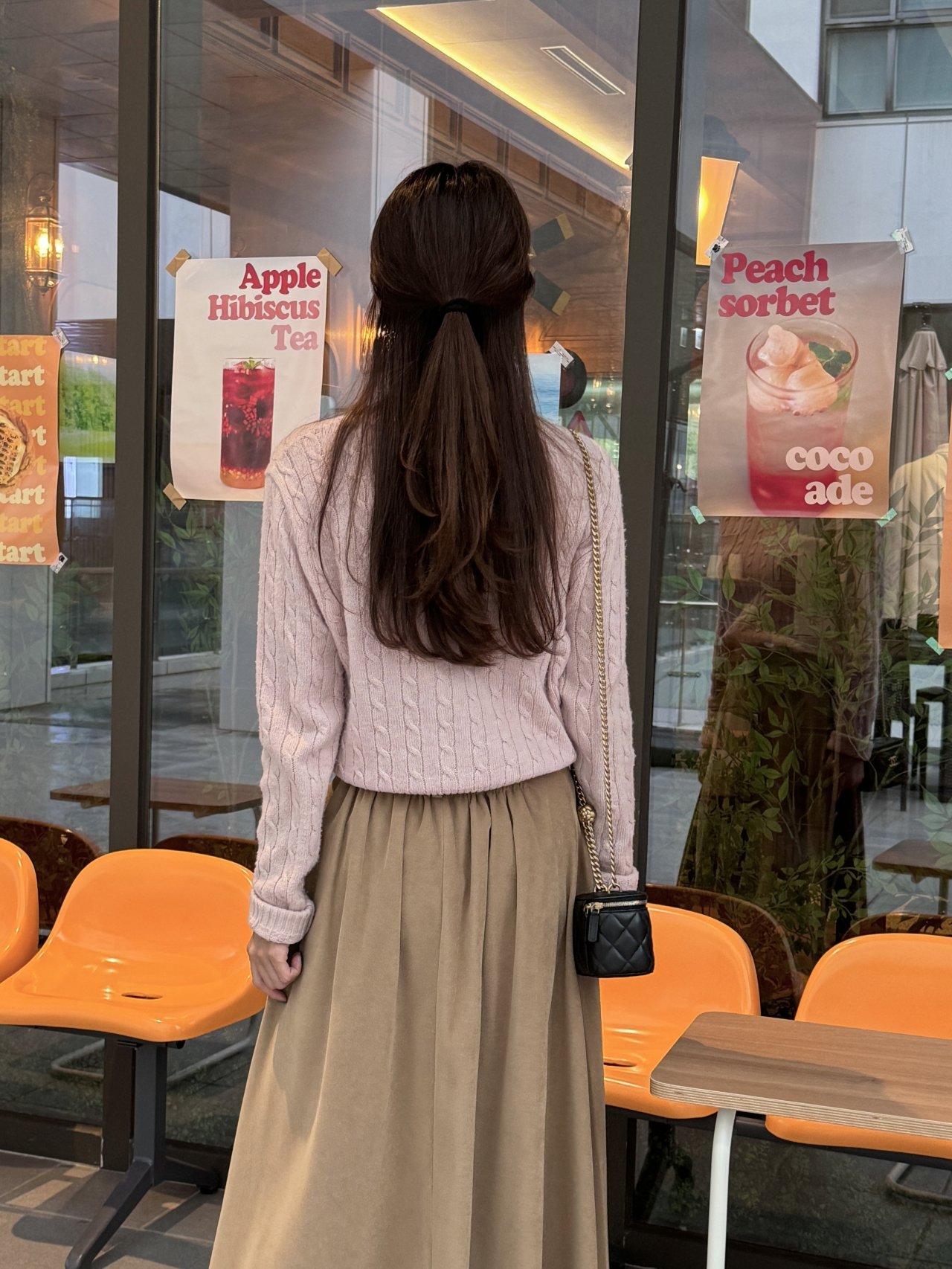 핀턱 플레어 롱 스커트 벨트 세트 a라인 빅사이즈 가을 겨울 체형보정 10번째 이미지
