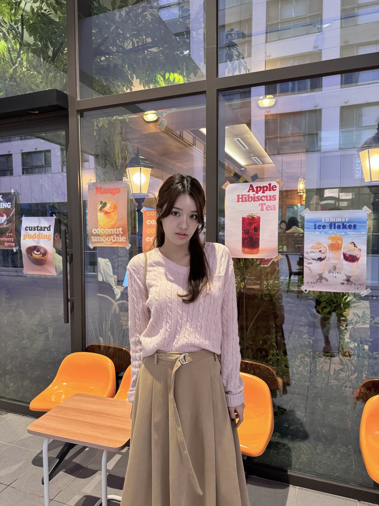 핀턱 플레어 롱 스커트 벨트 세트 a라인 빅사이즈 가을 겨울 체형보정 6번째 이미지