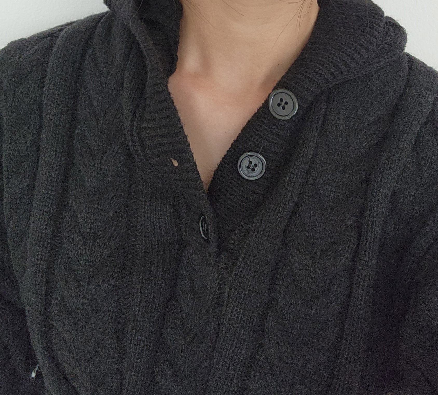 후드 긴팔 꽈배기 니트 티셔츠 케이블 봄 가을 겨울 귀여운 러블리 데이트 데일리 학생 30번째 이미지