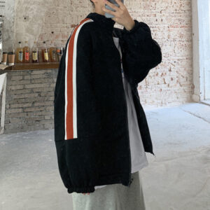 슬리브 집업 배색