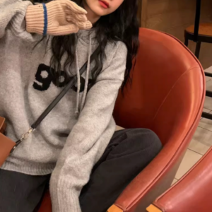 레터링 오버핏 후드티