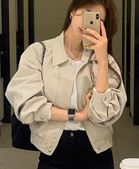 미니멀 감성 루즈핏 숏 자켓 MAIN_0 이미지