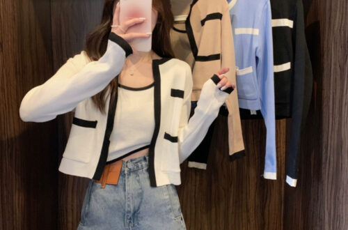 소프트 데일리 배색 나시 가디건 세트 MAIN_0 이미지