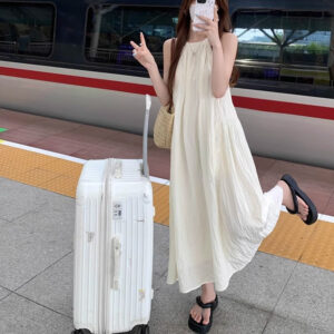 꼬임 홀터넥 롱원피스