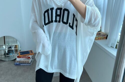 빅사이즈 오버핏 긴팔 롱 티셔츠 루즈핏 임산부 임부복 박시핏 박스티 시스루 나염 힙커버 MAIN_0 이미지