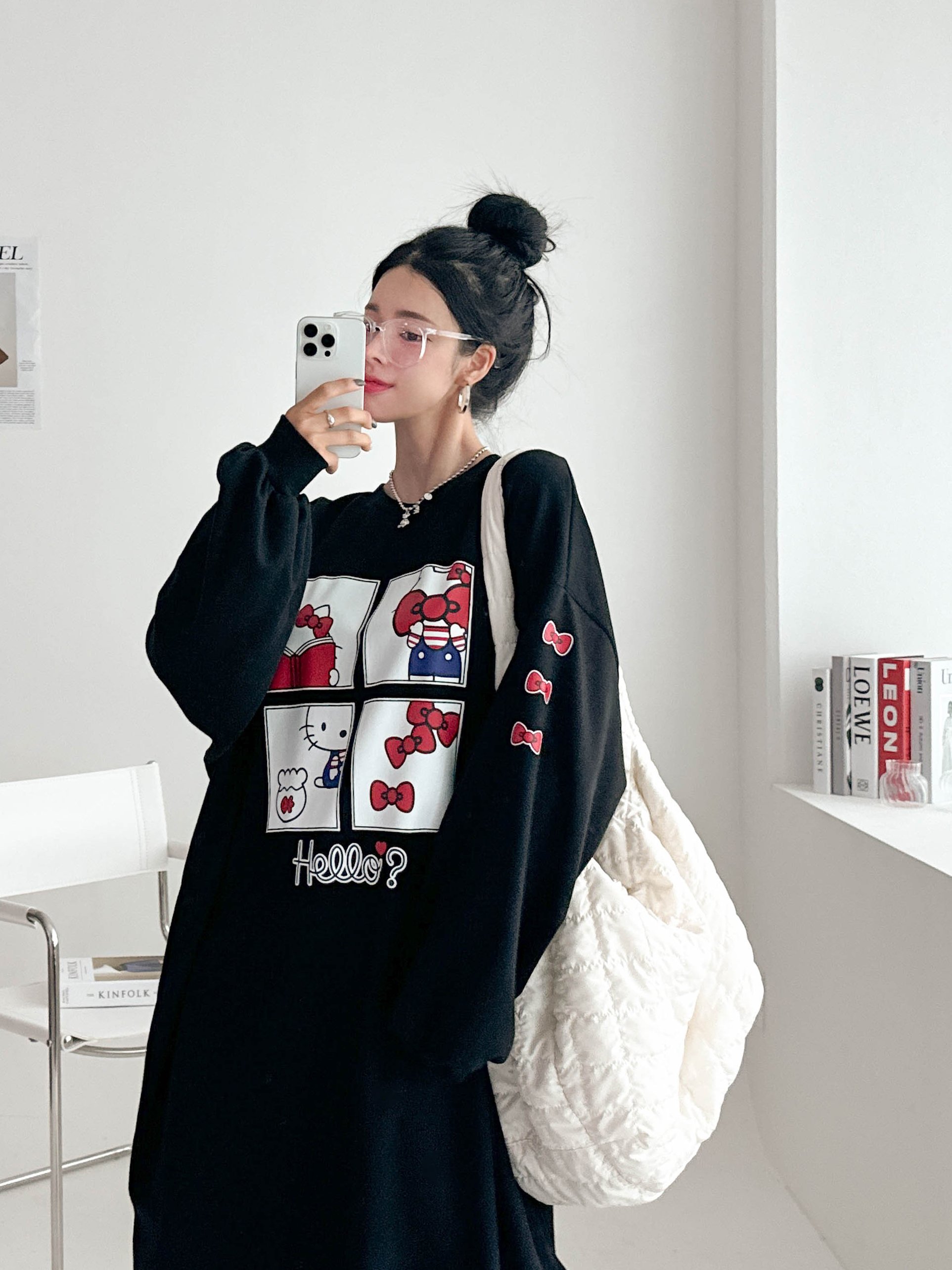 빅사이즈 임산부 맨투맨 롱 긴팔 원피스 임부복 루즈핏 오버핏 77 88 99 38번째 이미지