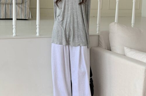 슬림핏 밴딩팬츠 일자핏 백염 그레이 블랙 MAIN_0 이미지