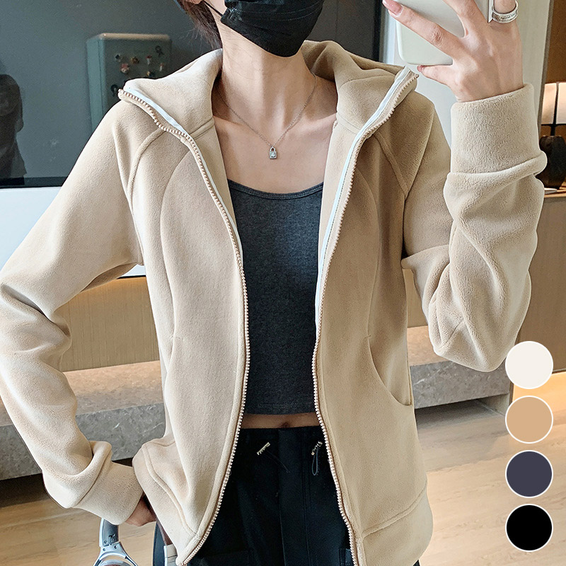 여성 플리스 후드집업자켓 MAIN_0 이미지