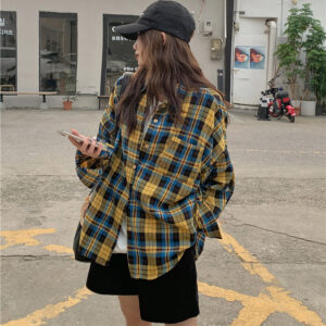 오버핏 체크 카라 셔츠 MAIN_0 이미지