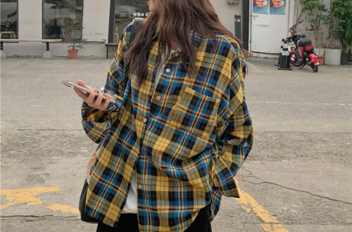 오버핏 체크 카라 셔츠 MAIN_0 이미지