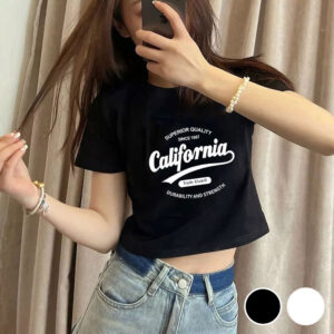 크롭 반팔 티셔츠