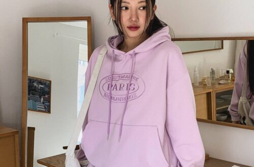 파리스 자수 후드티 조거팬츠 세트 백염 메란지 그린 퍼플 MAIN_0 이미지