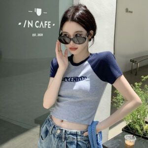 피넬 골지 나그랑 크롭 반팔티 MAIN_0 이미지