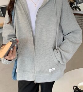 데일리 오버핏 후드집업 2Color MAIN_0 이미지