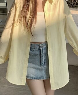 자외선차단 루즈핏 남방셔츠 가디건2Color MAIN_0 이미지