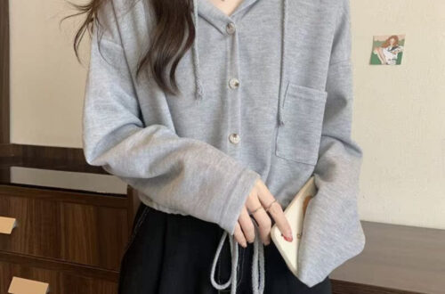 캐주얼핏 스트링 후드 가디건 MAIN_0 이미지