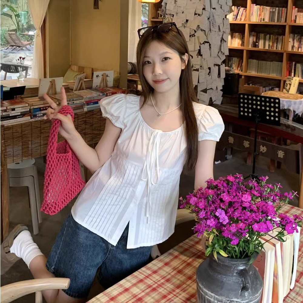리본 스트랩 핀턱 썸머 MAIN_0 이미지