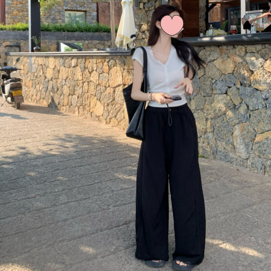 소프트핏 히든 뒷밴딩 와이드 슬랙스 MAIN_0 이미지