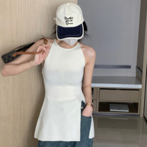 트임포인트 롱 홀터 슬리브리스 나시 MAIN_0 이미지