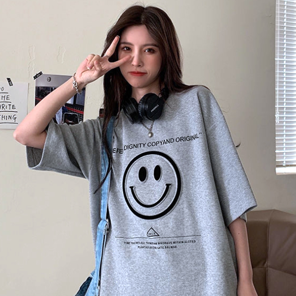 틴틴 미소 프린팅 오버핏 반팔티 MAIN_0 이미지