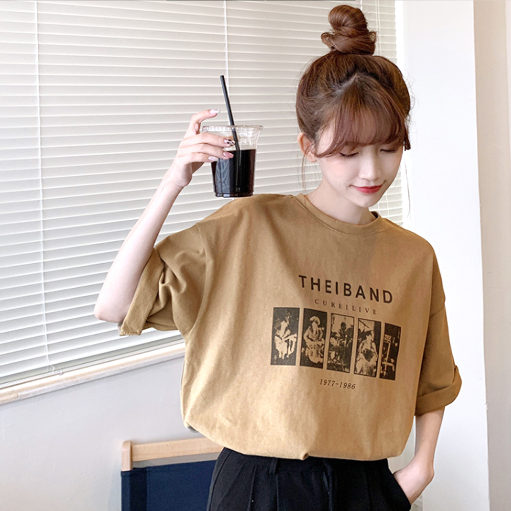 니타힐 프린팅 오버핏 반팔티 빅사이즈 MAIN_0 이미지
